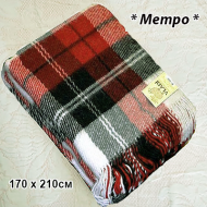 Плед 50% шерсть, "Метро" 170 х 210см