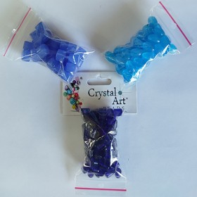 Бусины стекло Kristal Art (Индия) 3 уп х 50 грамм