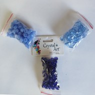 Бусины стекло Kristal Art (Индия) 3 уп х 50 грамм