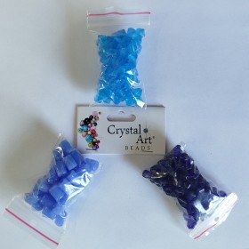 Бусины стекло Kristal Art (Индия) 3 уп х 50 грамм