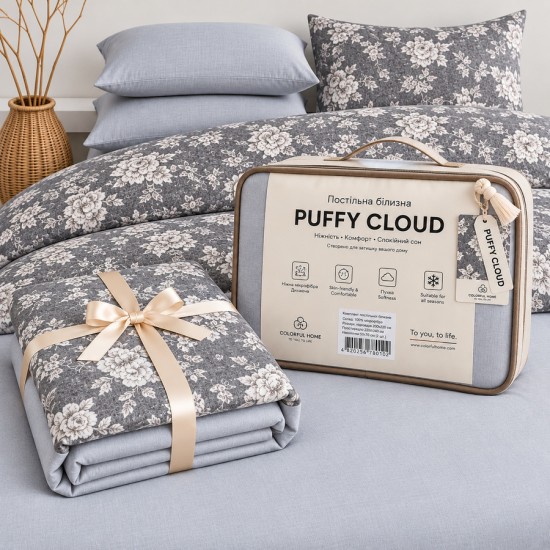 Комплект білизни з мусліну 06 "Puffy Cloud", розмір 1.5