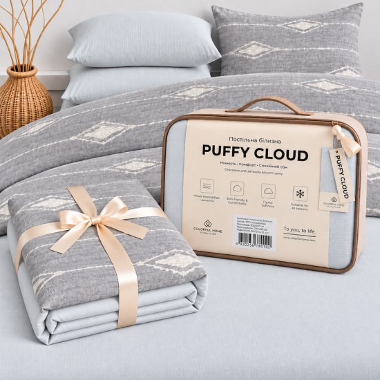 Комплект білизни з мусліну 12 "Puffy Cloud", розмір 1.5