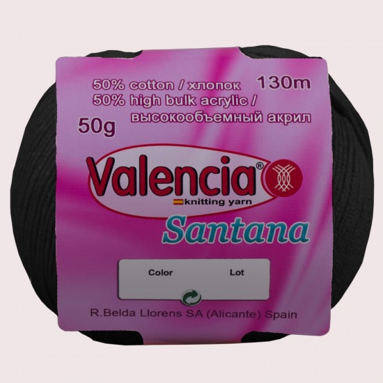 Демісезонна пряжа з бавовною Valencia Santana 002