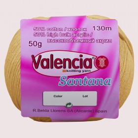 Демисезонная пряжа с хлопком Valencia Santana 143