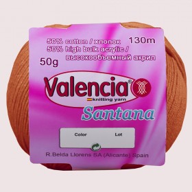 Демисезонная пряжа с хлопком Valencia Santana 341