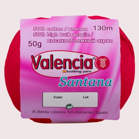Демісезонна пряжа з бавовною Valencia Santana 641