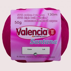 Демисезонная пряжа с хлопком Valencia Santana 641