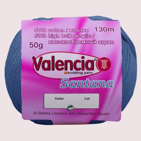 Демисезонная пряжа с хлопком Valencia Santana 841
