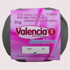 Демисезонная пряжа с хлопком Valencia Santana 002