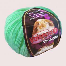 Пряжа полушерстяная с кроликом Valencia Velloso 407